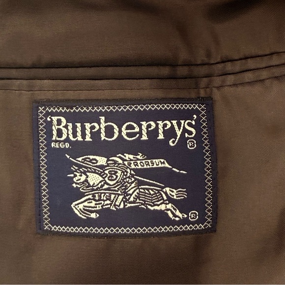 Burberry Vintage Men’s Houndstooth 100% Natural Wool Blazer Sport Coat Size 40R - Picture 8 of 10